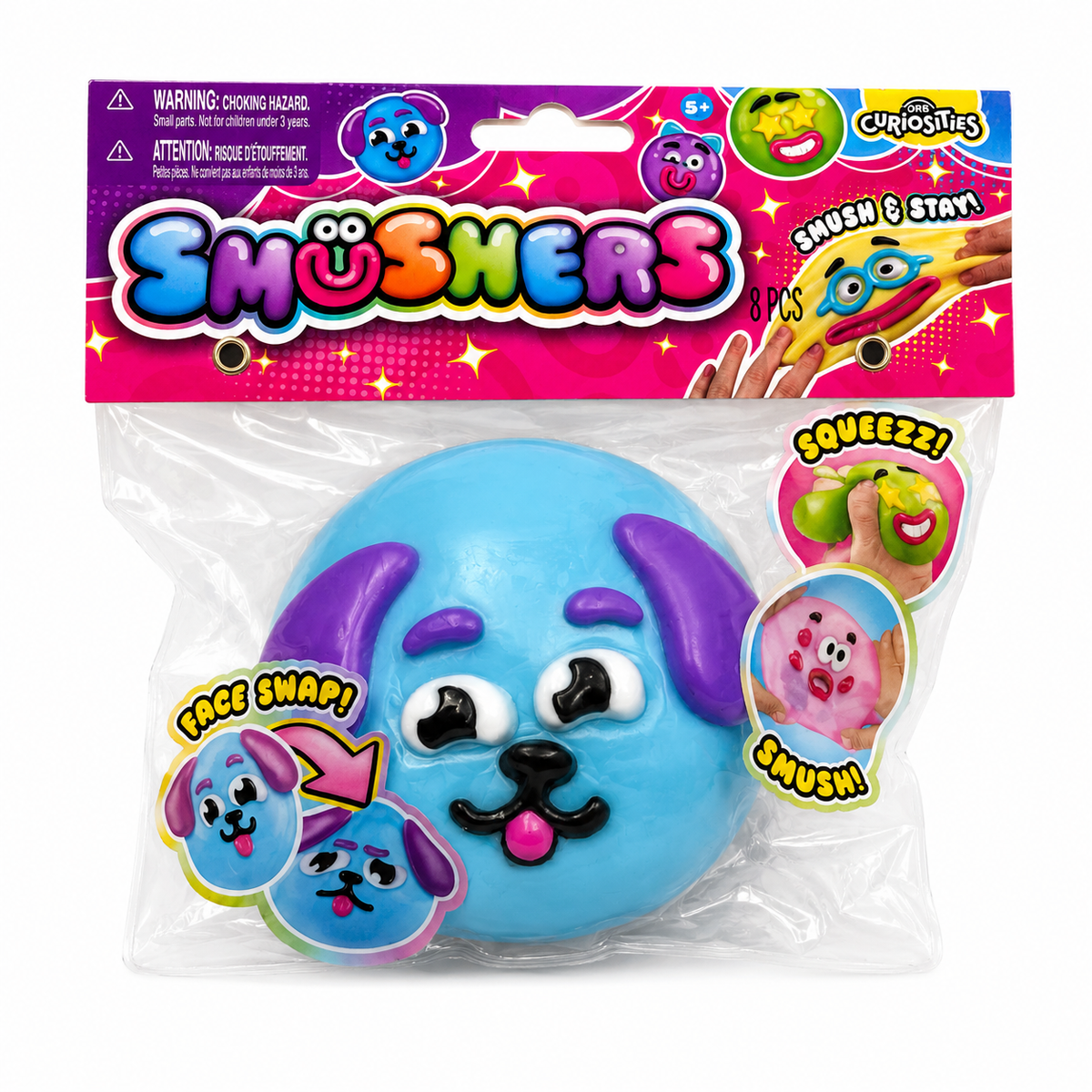 ORB Toys - Smushers Face Swap Squishy Toy