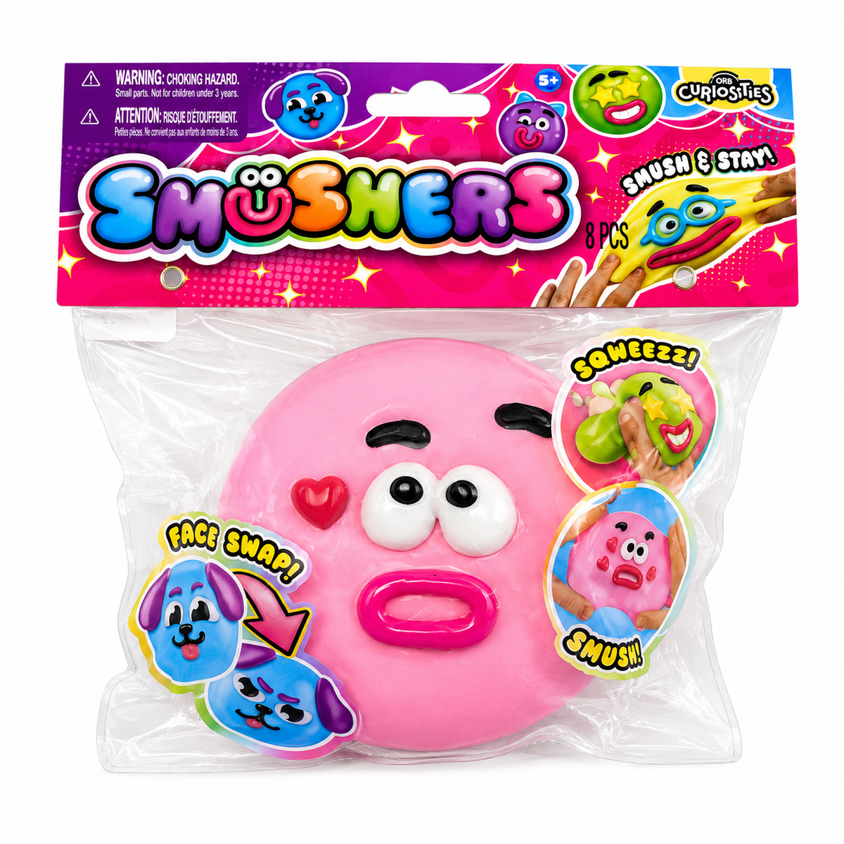 ORB Toys - Smushers Face Swap Squishy Toy