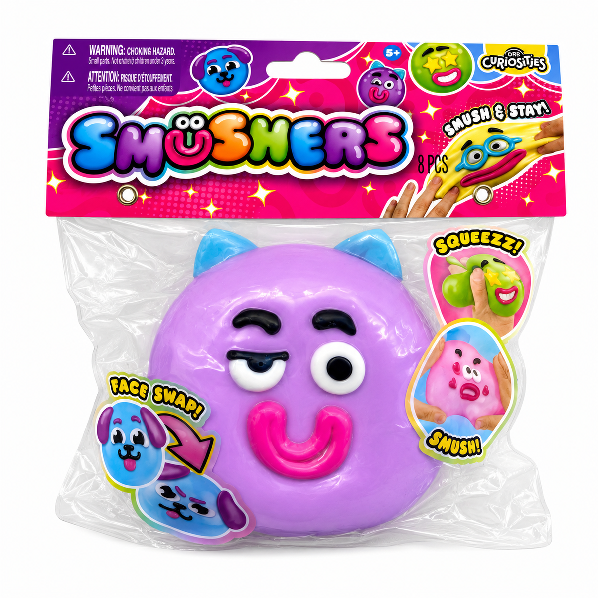ORB Toys - Smushers Face Swap Squishy Toy